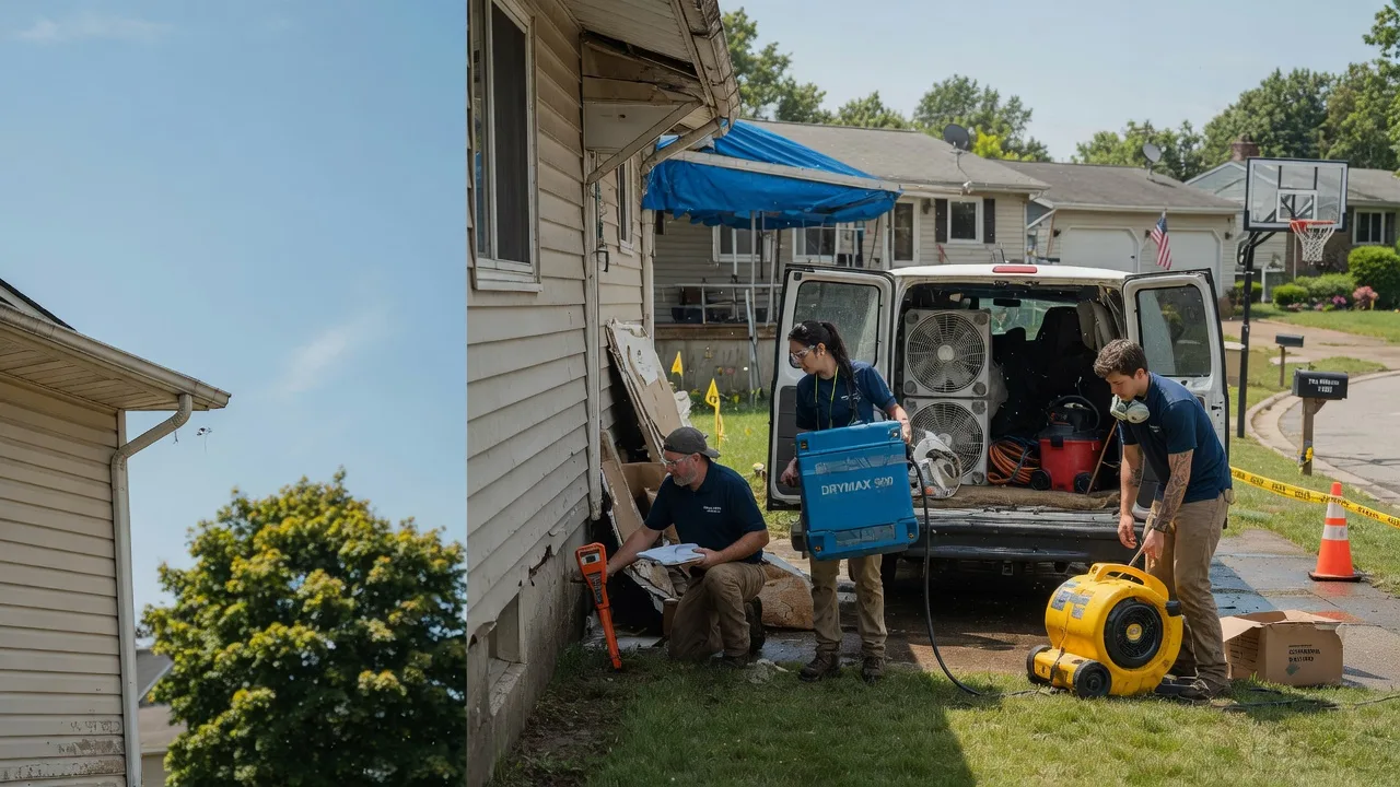 Ceiling Leak Cleanup in South English, IA near me