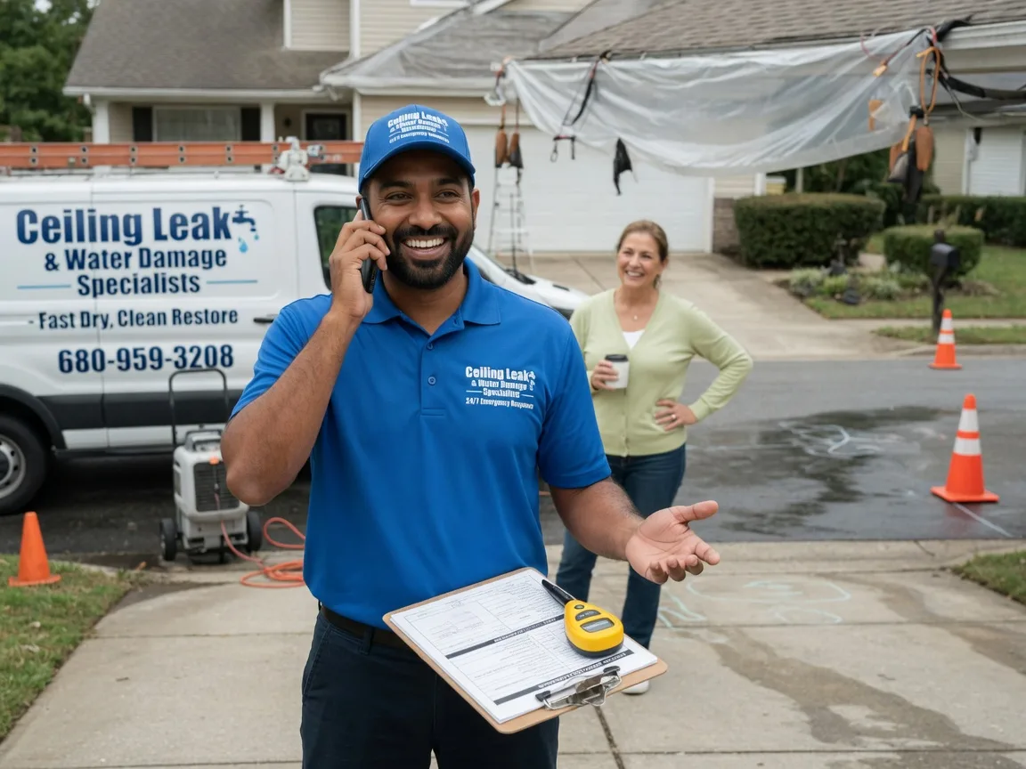 Ceiling Leak Cleanup South English, IA FAQs